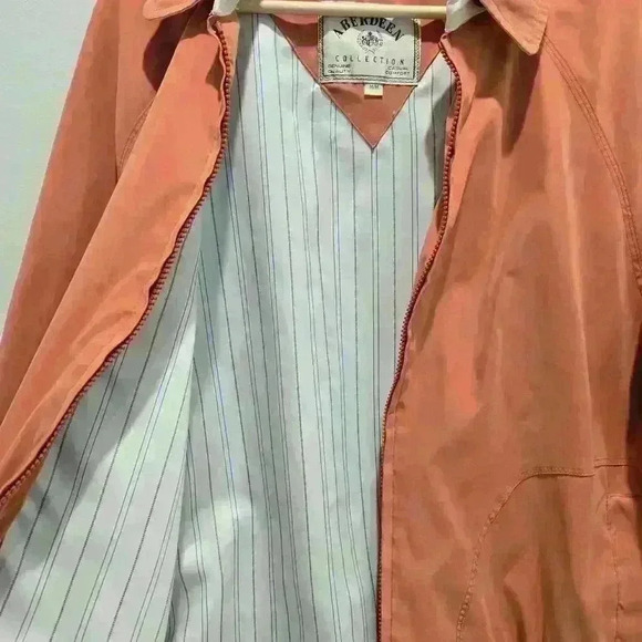 Vtg Aberdeen Collection Mens Sz M Long Sleeve Orange Windbreaker Y2K Normcore - Picture 12 of 14